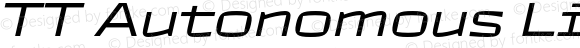 TT Autonomous Light Italic