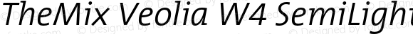 TheMix Veolia W4 SemiLight Italic