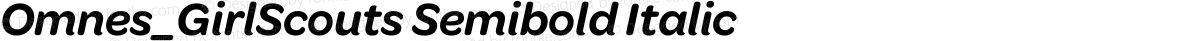 Omnes_GirlScouts Semibold Italic