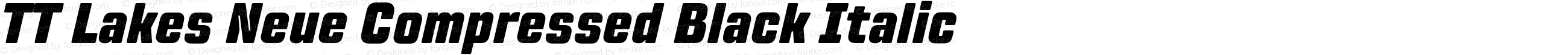 TT Lakes Neue Compressed Black Italic