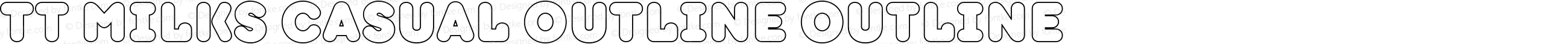 TT Milks Casual Outline Outline
