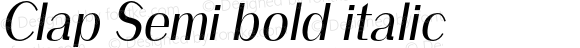 Clap Semi bold italic