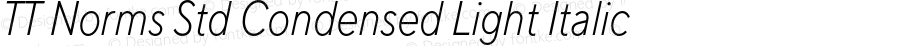 TT Norms Std Condensed Light Italic