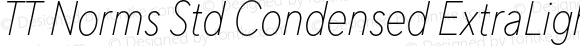 TT Norms Std Condensed ExtraLight Italic