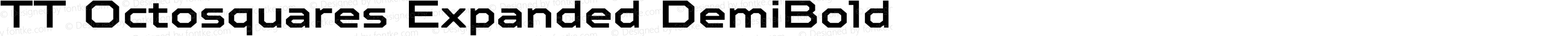 TT Octosquares Expanded DemiBold