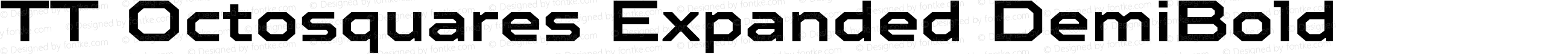 TT Octosquares Expanded DemiBold