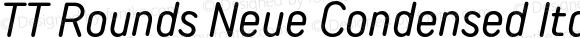 TT Rounds Neue Condensed Italic