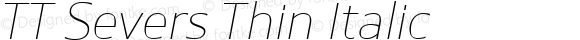 TT Severs Thin Italic