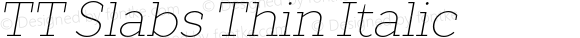 TT Slabs Thin Italic