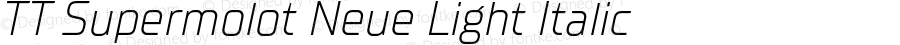 TT Supermolot Neue Light Italic