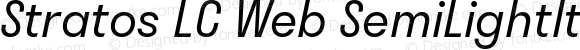 StratosLCWebSemiLightItalic