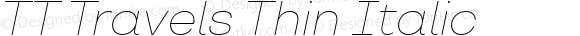 TT Travels Thin Italic