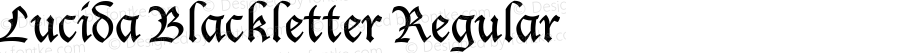 Lucida Blackletter Regular