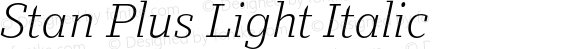 StanPlus-LightItalic