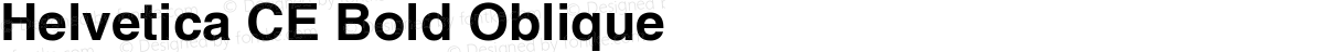 Helvetica CE Bold Oblique