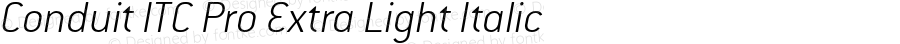 ConduitITCPro-ExtraLightItalic