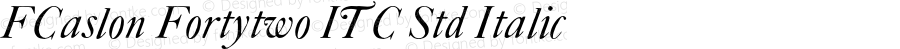 FCaslonFortytwoITCStd-Italic