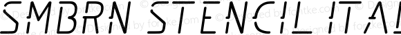SMBRN Stencil Italic