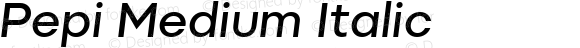 Pepi Medium Italic