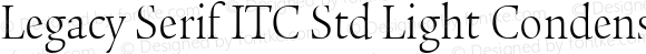 Legacy Serif ITC Std Light Condensed