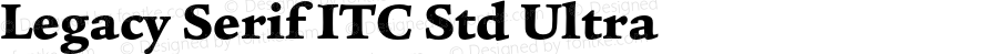 Legacy Serif ITC Std Ultra