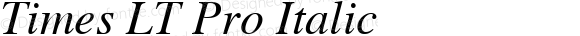 Times LT Pro Italic