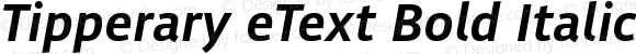 Tipperary eText Bold Italic