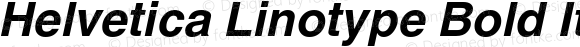 Helvetica Linotype Bold Italic
