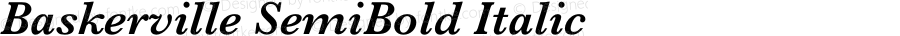 Baskerville SemiBold Italic