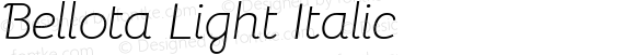 Bellota Light Italic