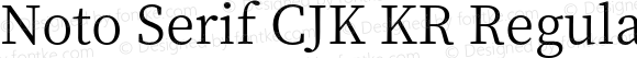 Noto Serif CJK KR Regular