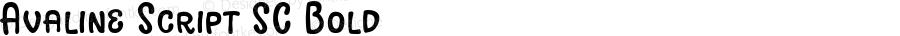 Avaline Script SC Bold 1.000