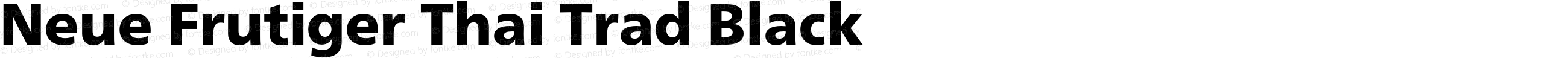 Neue Frutiger Thai Trad Black