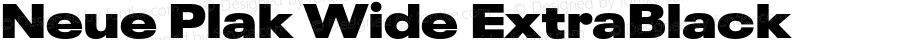 Neue Plak Wide ExtraBlack