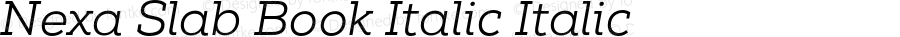 NexaSlabBookItalic