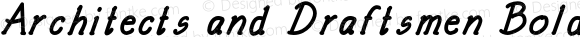 Architects and Draftsmen Bold Italic Version 1.000;PS 001.000;hotconv 1.0.88;makeotf.lib2.5.64775