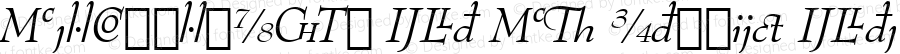 BernhardMod Ext BT Italic Extension