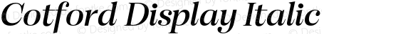 Cotford Display Italic
