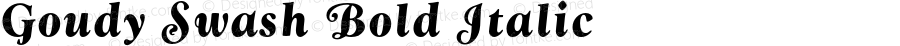 Goudy Swash Bold Italic