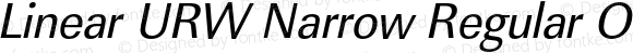 Linear URW Narrow Regular Oblique