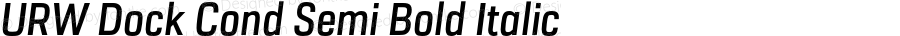URW Dock Cond Semi Bold Italic