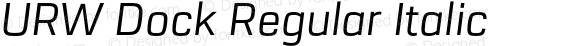 URW Dock Regular Italic