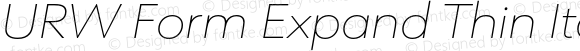 URWFormExpand-ThinItalic