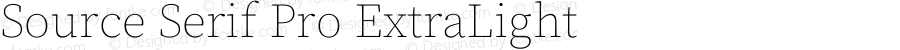 Source Serif Pro ExtraLight