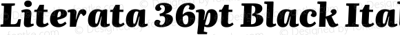 Literata 36pt Black Italic