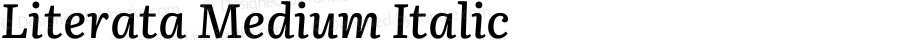 Literata Medium Italic