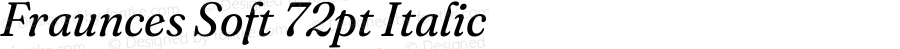 Fraunces Soft 72pt Italic