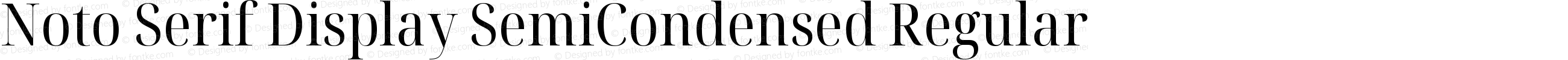 Noto Serif Display SemiCondensed Regular