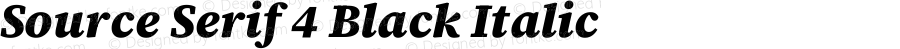 Source Serif 4 Black Italic