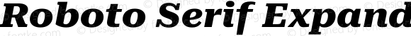 Roboto Serif Expanded ExtraBold Italic